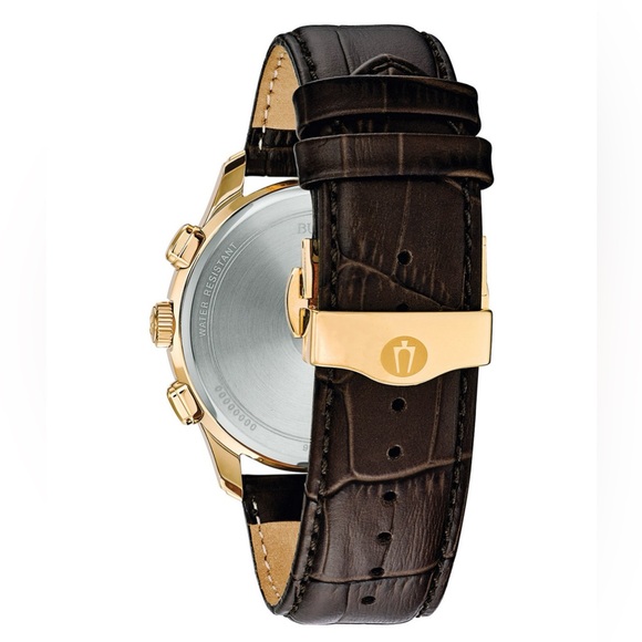 Men's Chronograph Wilton Brown
Leather Strap Watch 46.5mm NWT - Picture 3 of 12